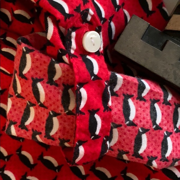 VICTORIA’S SECRET Flannel 🐧Penguin Print PJ Top ONLY - Picture 6 of 8